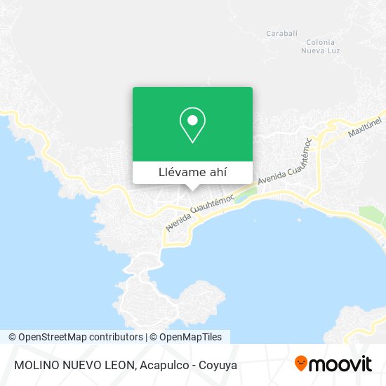 Mapa de MOLINO NUEVO LEON