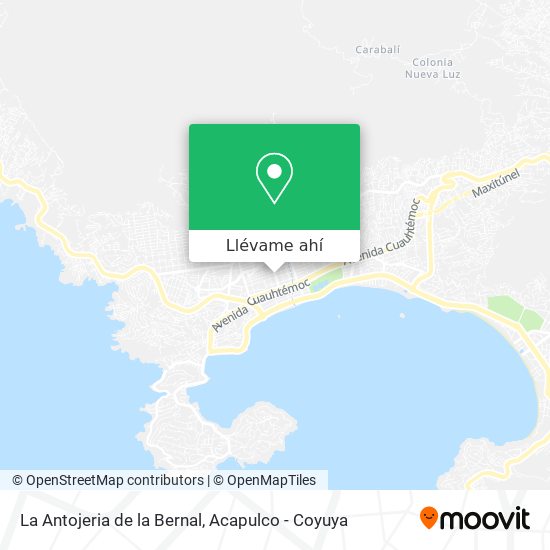 Mapa de La Antojeria de la Bernal