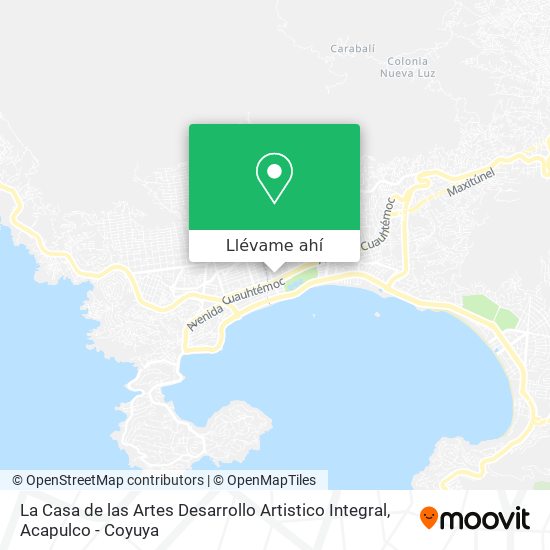 Mapa de La Casa de las Artes Desarrollo Artistico Integral