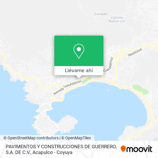 Mapa de PAVIMENTOS Y CONSTRUCCIONES DE GUERRERO, S.A. DE C.V.