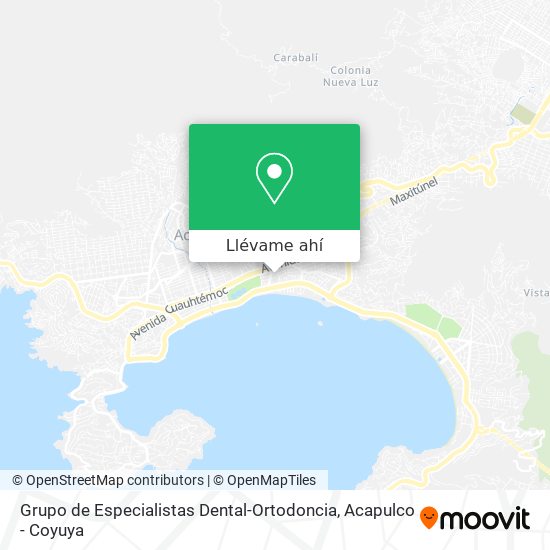 Mapa de Grupo de Especialistas Dental-Ortodoncia