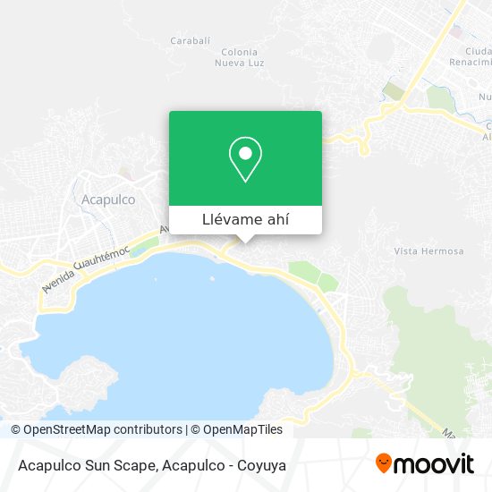 Mapa de Acapulco Sun Scape
