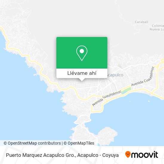 Mapa de Puerto Marquez Acapulco Gro.