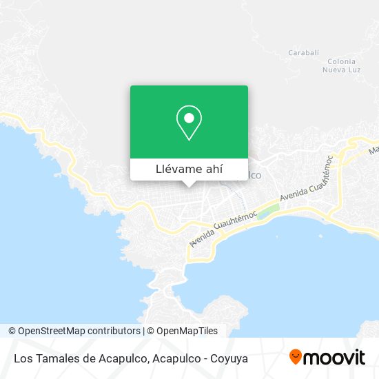 Mapa de Los Tamales de Acapulco