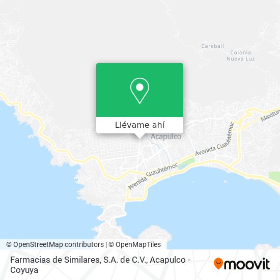 Mapa de Farmacias de Similares, S.A. de C.V.