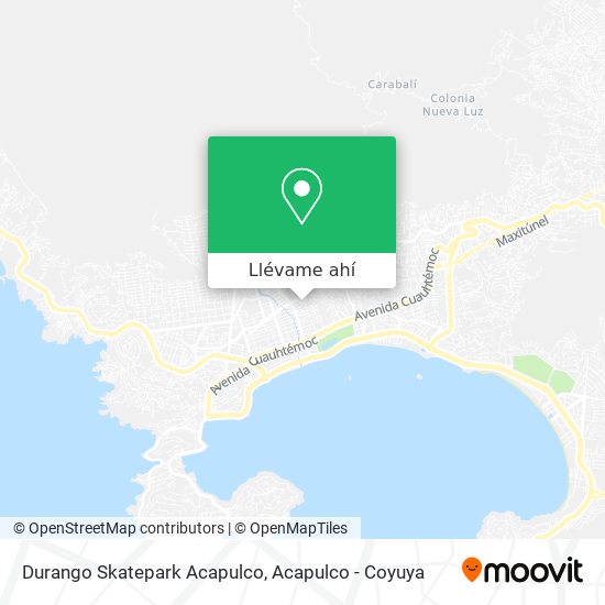 Mapa de Durango Skatepark Acapulco