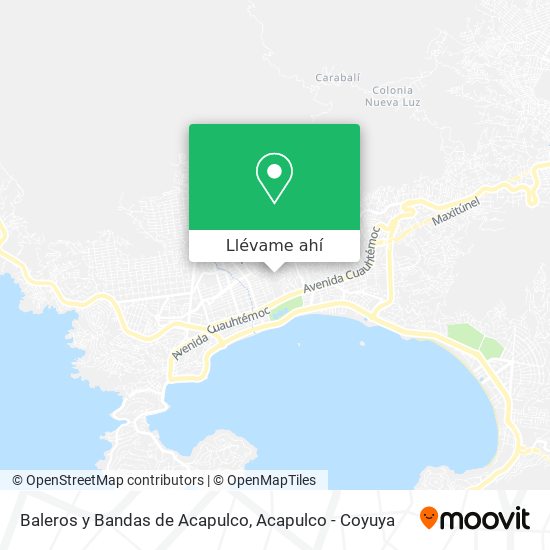 Mapa de Baleros y Bandas de Acapulco
