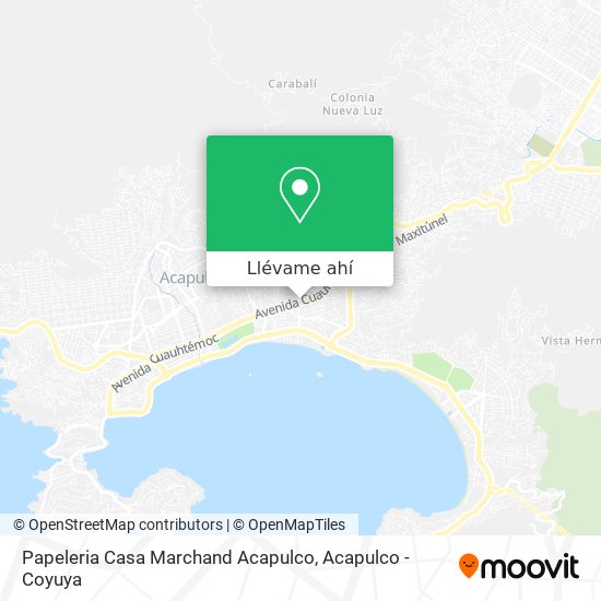 Mapa de Papeleria Casa Marchand Acapulco