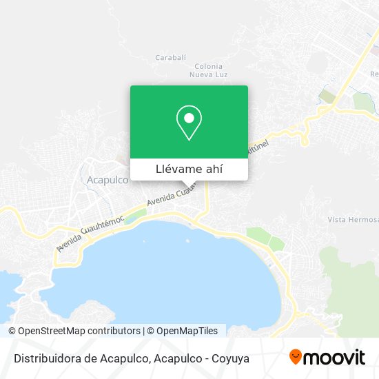 Mapa de Distribuidora de Acapulco