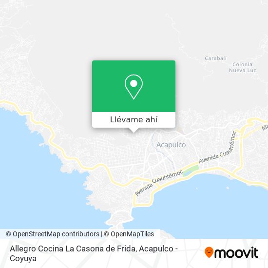 Mapa de Allegro Cocina La Casona de Frida