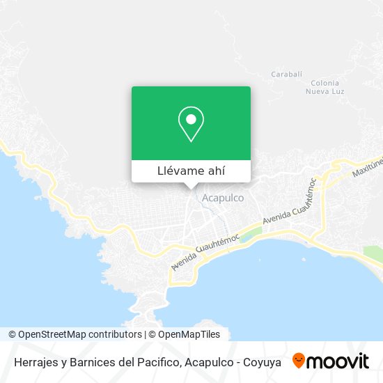 Mapa de Herrajes y Barnices del Pacifico