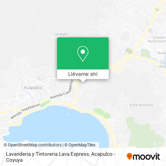 Mapa de Lavanderia y Tintoreria Lava Express