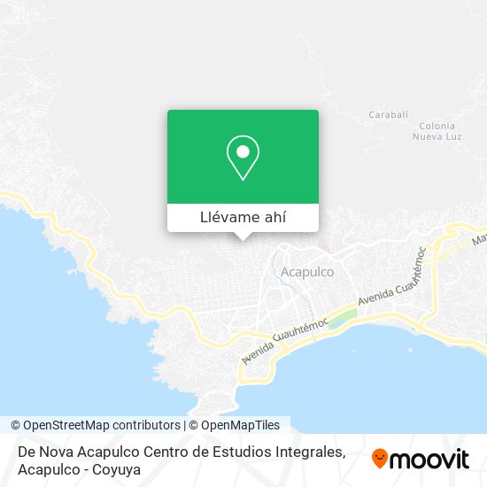 Mapa de De Nova Acapulco Centro de Estudios Integrales