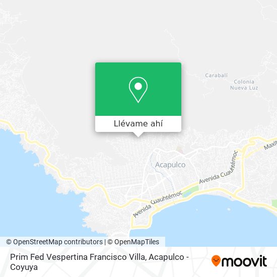 Mapa de Prim Fed Vespertina Francisco Villa