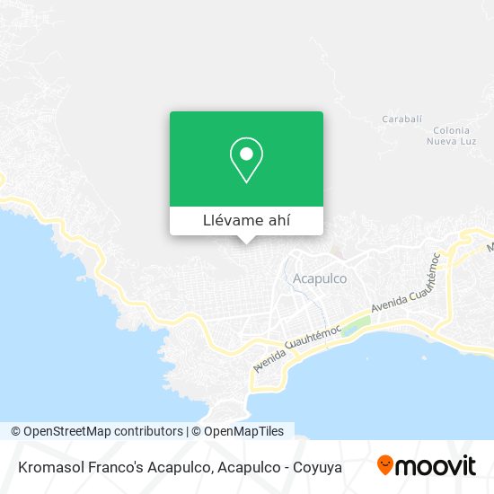 Mapa de Kromasol Franco's Acapulco