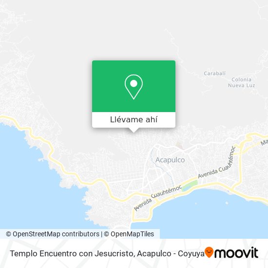 Mapa de Templo Encuentro con Jesucristo
