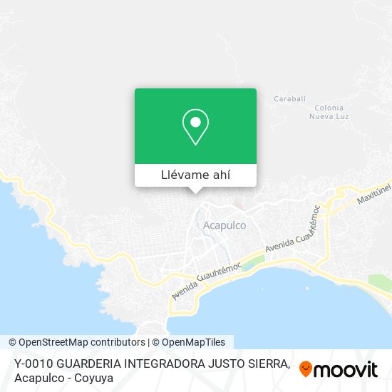 Mapa de Y-0010 GUARDERIA INTEGRADORA JUSTO SIERRA