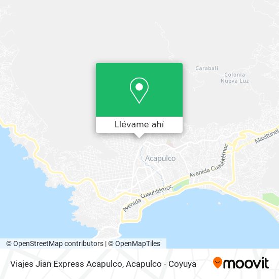 Mapa de Viajes Jian Express Acapulco