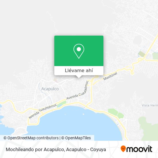 Mapa de Mochileando por Acapulco