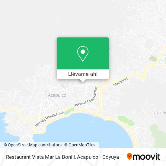 Mapa de Restaurant Vista Mar La Bonfil