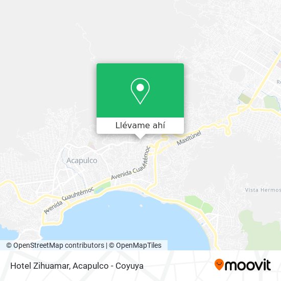 Mapa de Hotel Zihuamar
