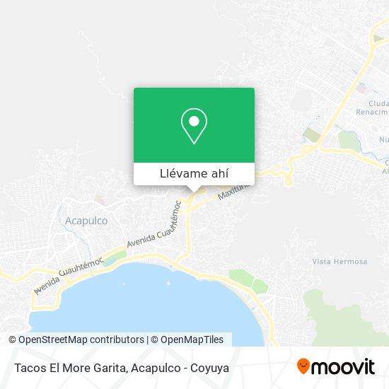 Mapa de Tacos El More Garita