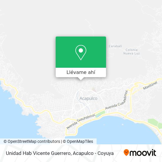 Mapa de Unidad Hab Vicente Guerrero