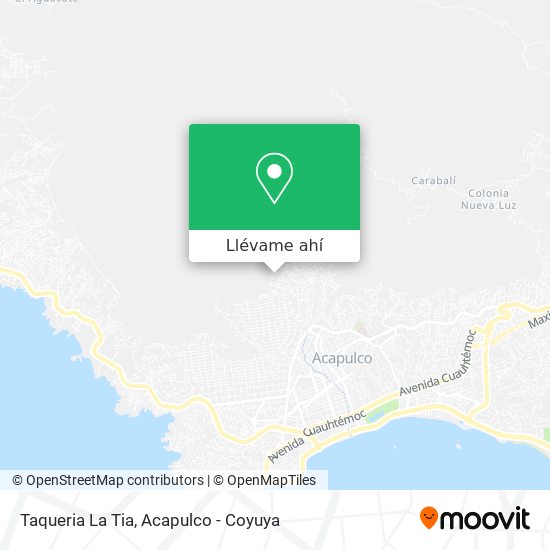 Mapa de Taqueria La Tia