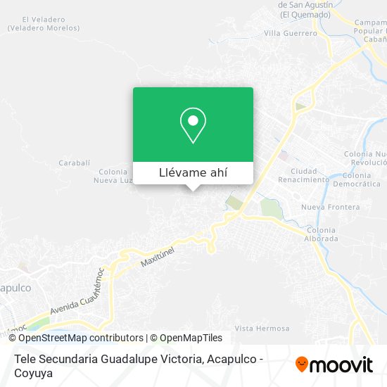 Mapa de Tele Secundaria Guadalupe Victoria