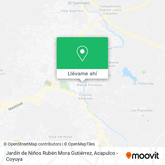 Mapa de Jardín de Niños Rubén Mora Gutiérrez