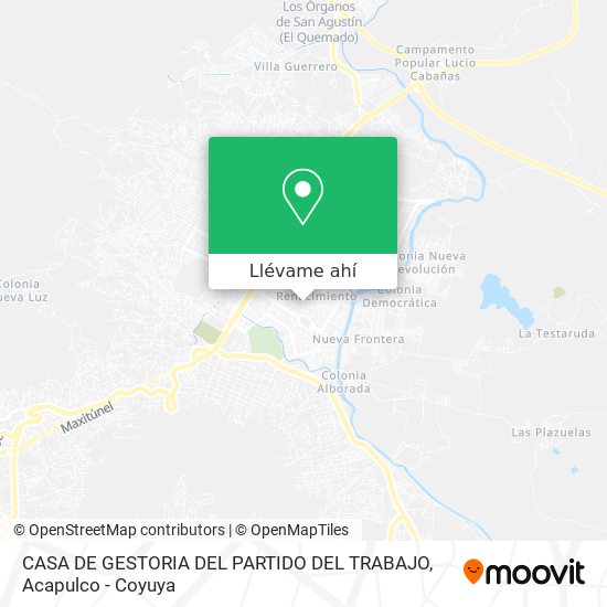 Mapa de CASA DE GESTORIA DEL PARTIDO DEL TRABAJO