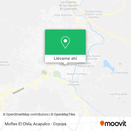 Mapa de Mofles El Chila