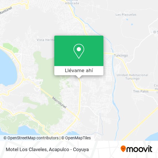 Mapa de Motel Los Claveles