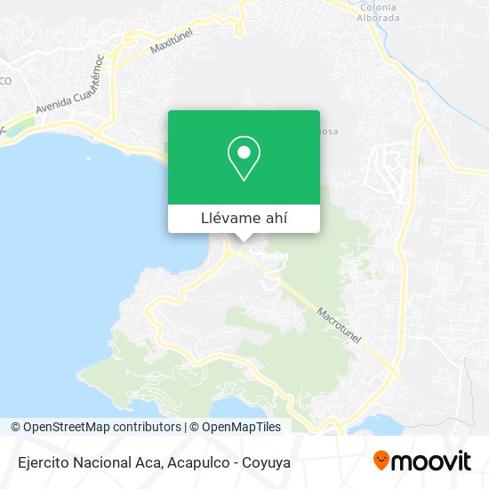 Mapa de Ejercito Nacional Aca