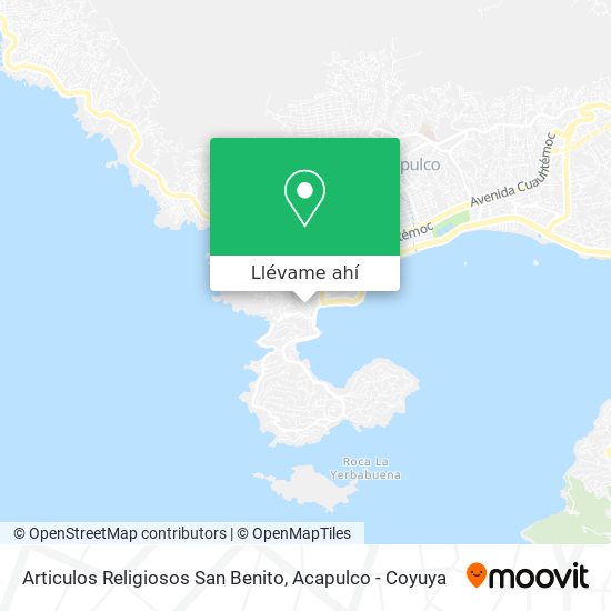 Mapa de Articulos Religiosos San Benito