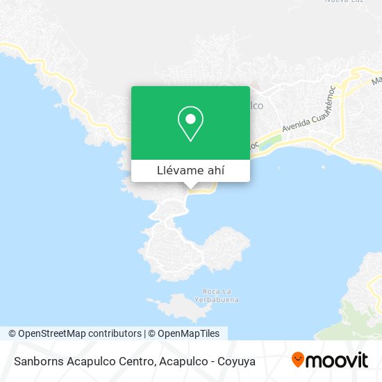 Mapa de Sanborns Acapulco Centro