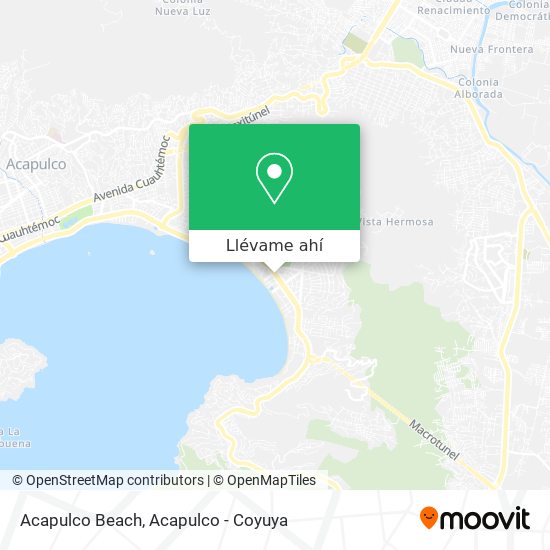 Mapa de Acapulco Beach