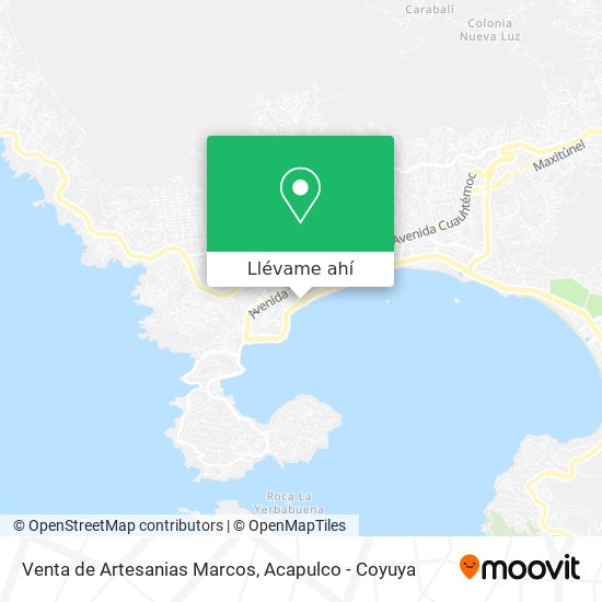 Mapa de Venta de Artesanias Marcos