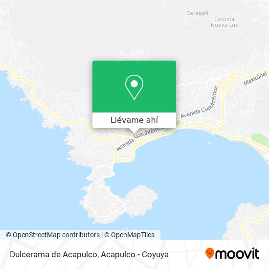 Mapa de Dulcerama de Acapulco
