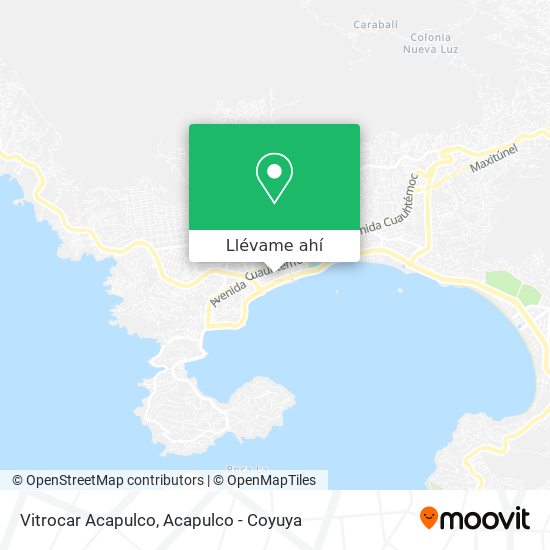 Mapa de Vitrocar Acapulco