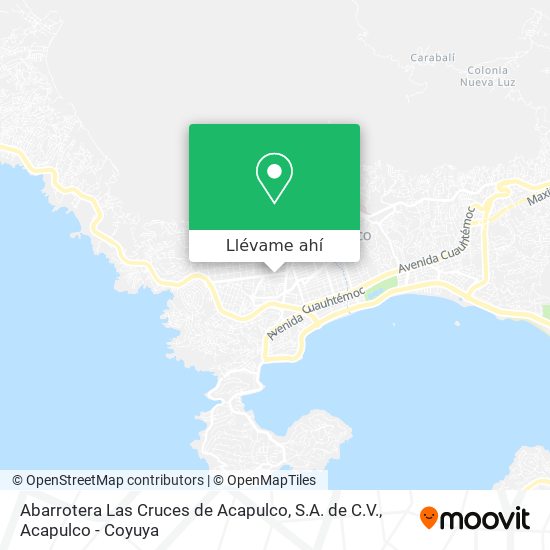 Mapa de Abarrotera Las Cruces de Acapulco, S.A. de C.V.