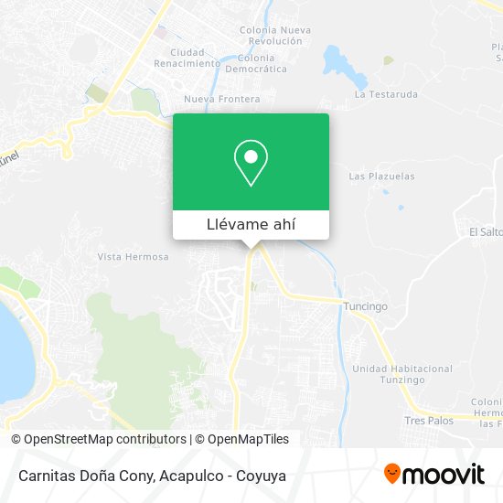 Mapa de Carnitas Doña Cony