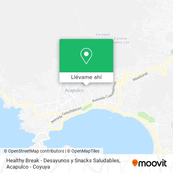 Cómo llegar a Healthy Break - Desayunos y Snacks Saludables en Acapulco De  Juárez en Autobús?