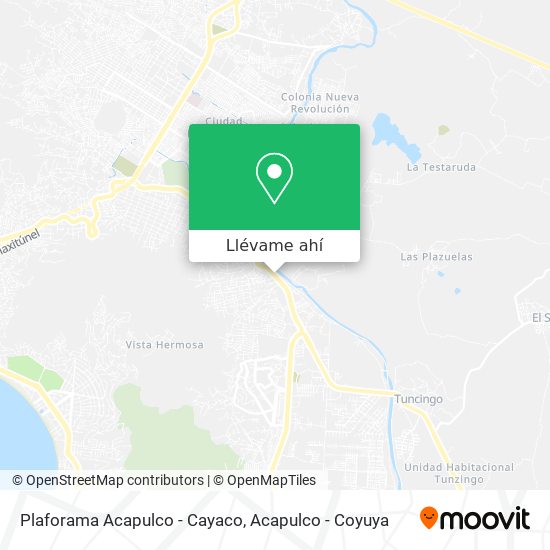 Mapa de Plaforama Acapulco - Cayaco