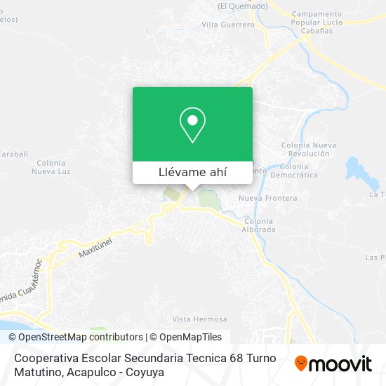 Mapa de Cooperativa Escolar Secundaria Tecnica 68 Turno Matutino