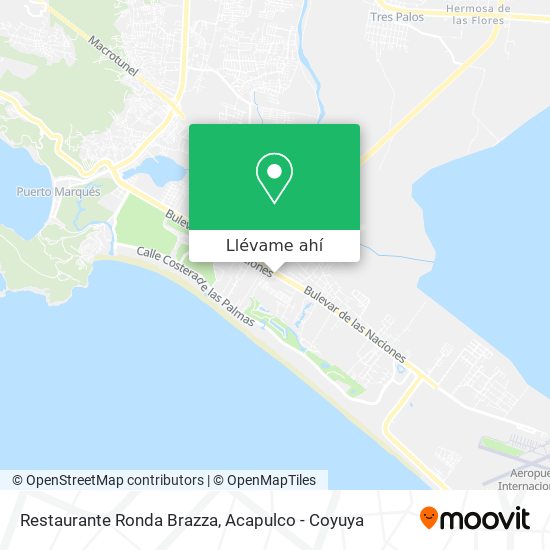 Cómo llegar a Restaurante Ronda Brazza en Acapulco De Juárez en Autobús?