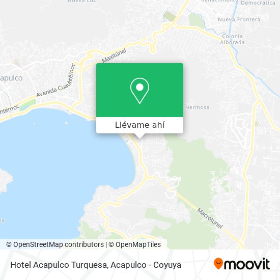 Mapa de Hotel Acapulco Turquesa
