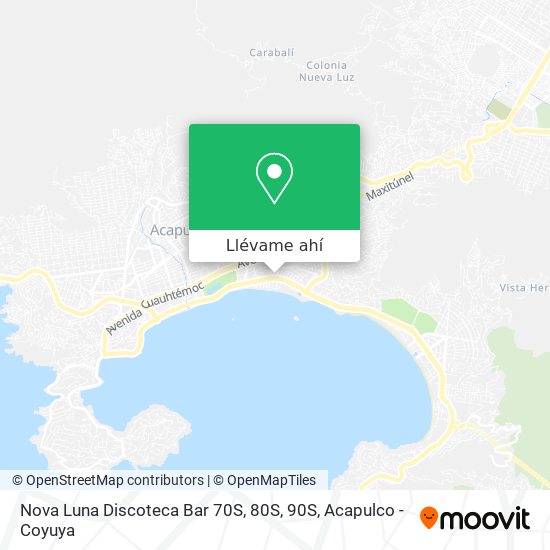 Mapa de Nova Luna Discoteca Bar 70S, 80S, 90S