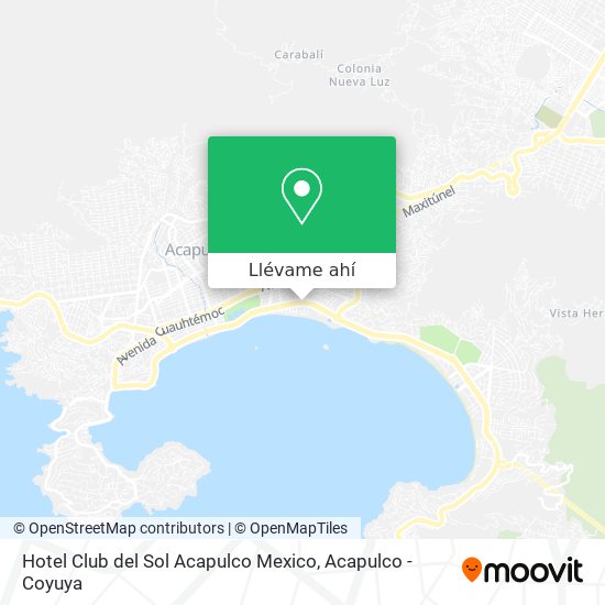 Mapa de Hotel Club del Sol Acapulco Mexico