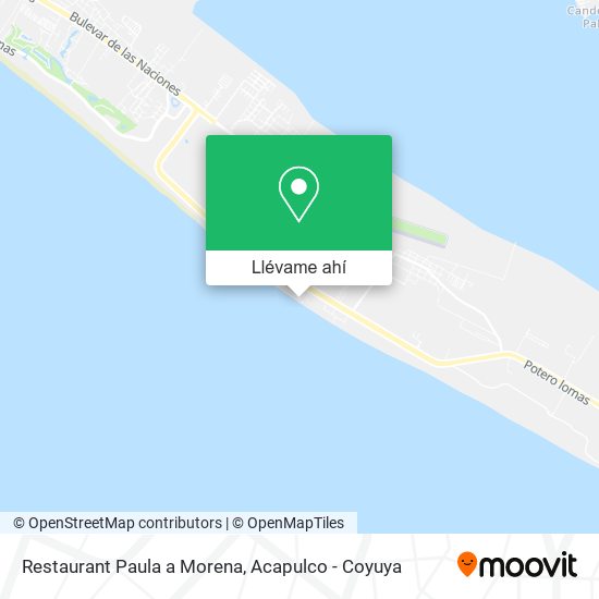 Mapa de Restaurant Paula a Morena